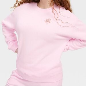 Roller Rabbit x Target Crewneck Pullover Sweatshirt In Soft Pink NWT Size XL